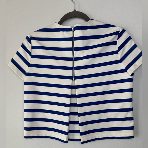 Zara Trafaluc Navy and White Striped Top - Picture 6 of 17